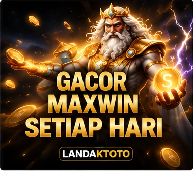 Ilustrasi konsep LANDAKTOTO dengan artwork emas dan hitam